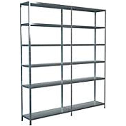 Legborden zonder bouten, H 2300 x B 2000 x D 350 mm, gegalvaniseerd