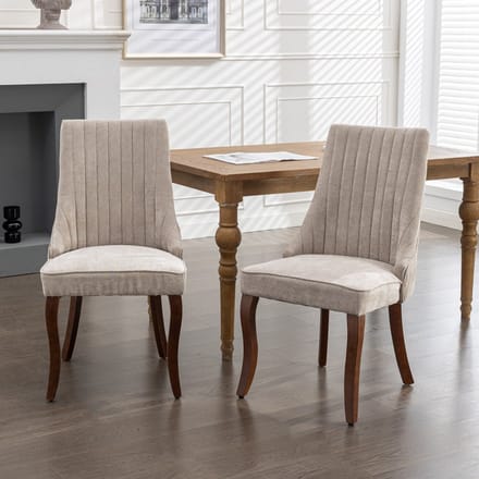 Barkrukken - Set van 2 - Verstelbaar - Met Voetsteun - Voor Keuken en Eetkamer - Beige