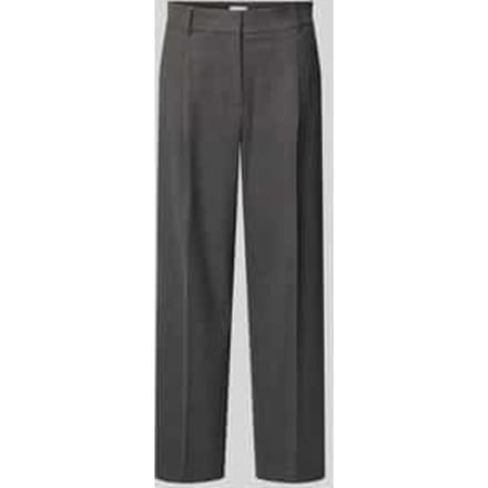 Straight fit bandplooibroek met viscose