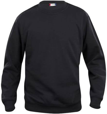 Basic roundneck zwart l