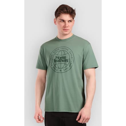 Horsefeathers Global T-shirt (ijsberggroen) - L
