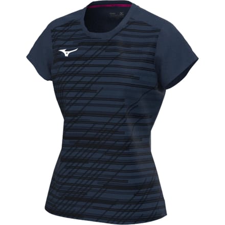 Mizuno Chiba T-shirt Dames-Donkerblauw