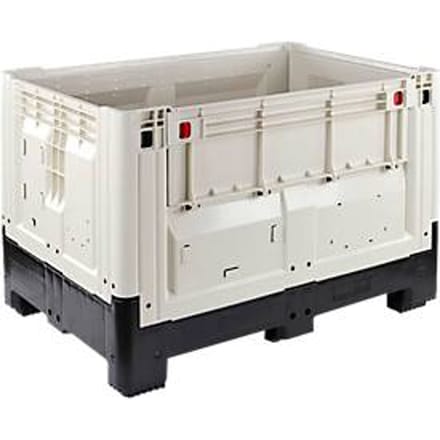 Palletbox met poten, inklapbaar, 565 liter