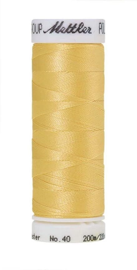 AMANN POLYSHEEN NAAI-BORDUURGAREN, COL-0640 GEEL, 200M, PER STUK.