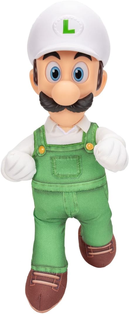 Super Mario Galaxy Film – 38 cm beweegbare Fire Luigi pluche figuur