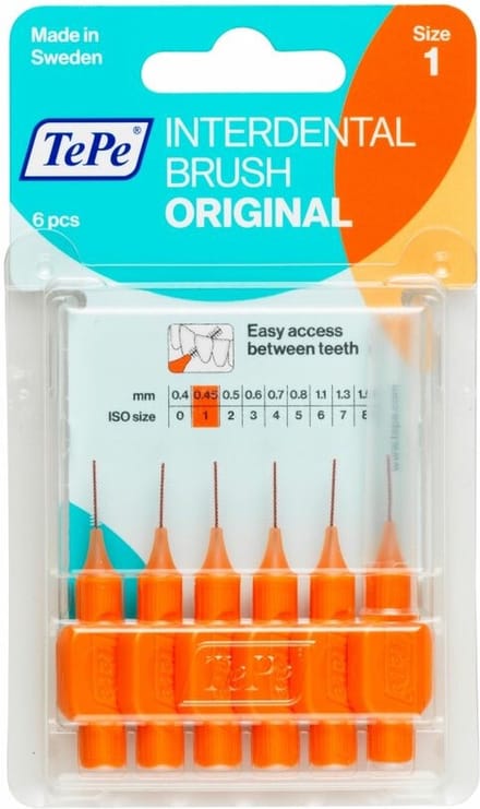 Tepe Original Ragers - Interdentale Borstels 0.45mm Oranje Voordeelverpakking 10 stuks
