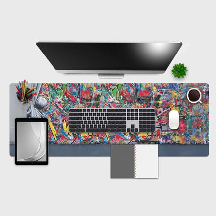 Bureauonderlegger - Tafelmat - Bureau Beschermen - Hittebestendig - 120x40 cm - Multicolor