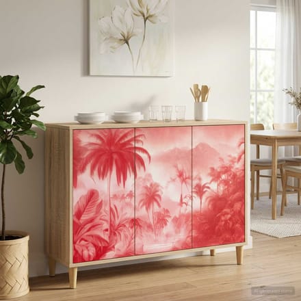 vidaXL - Dressoir - AACHEN - Sonoma - 102 - x - 33 - x - 75 - cm - Bewerkt - hout