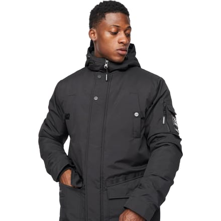 Crosshatch Heren Legender Parka (Zwart)