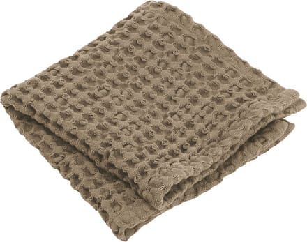 Caro Badtextiel Tan | 30 x 30 set/2 cm | Bruin | Katoen