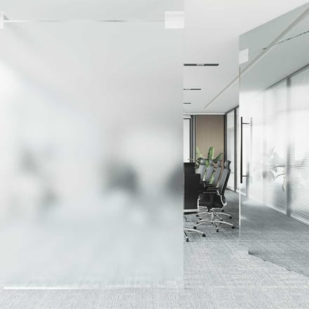 vidaXL - Raamfolies - mat - PVC - grijs