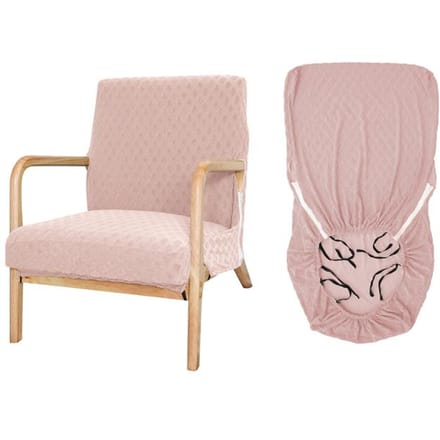 Housse de chaise en Jacquard imperméable, housse de chaise en bois, protection élastique pour animaux de compagnie, lavable (Seulement la couverture, pas de siège ) universal