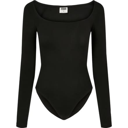 Urban Classics - Organic Longsleeve Bodysuit - L - Zwart