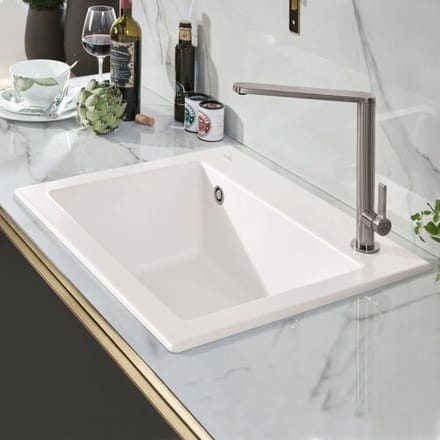 Villeroy & Boch Subway 60 S inset sink, drain with manual override 330901R1