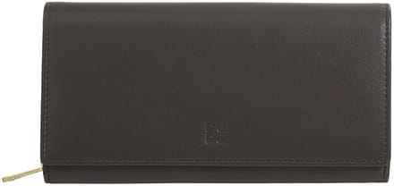 DuDu Madeira Portemonnee Leder 19 cm - Dames - Horizontaal - coffee brown