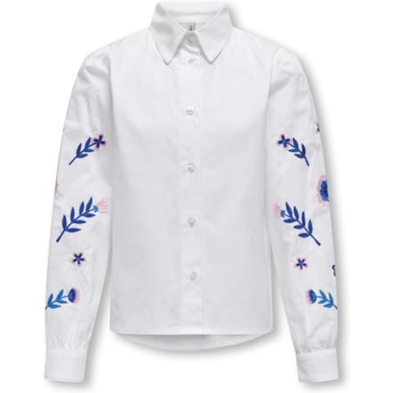 Kids Only - Blouse Zora - Bright White/Bonbon - Maat 128