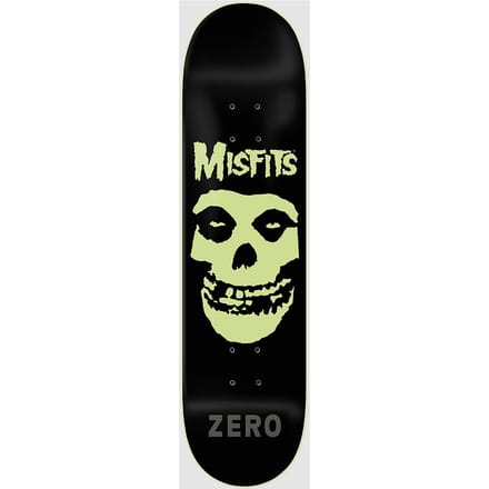 Zero Misfits Fiend Skull Gitd 8.5" Skateboard Deck zwart