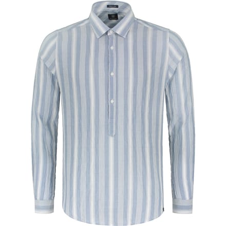 Dstrezzed Overhemd Crinkle Stripe Horizon Blauw   S