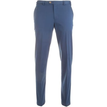 Hiltl Broek Peaker-S Supima Sateen Midden Blauw / male