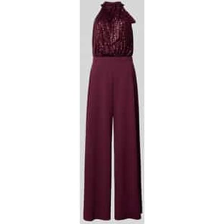 Regular fit jumpsuit met pailletten