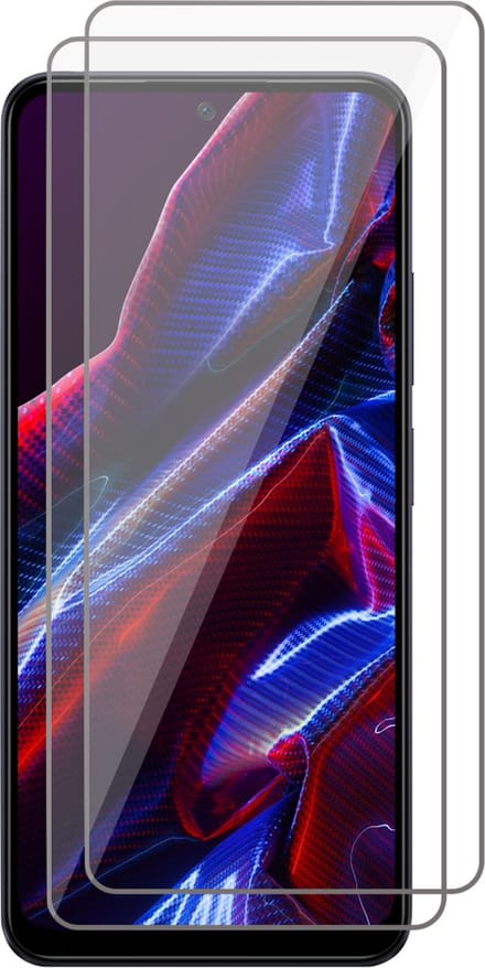 Screenprotector geschikt voor Xiaomi Poco X5 / Redmi Note 12 - 2x Gehard Glas Screen Protector GlassGuard