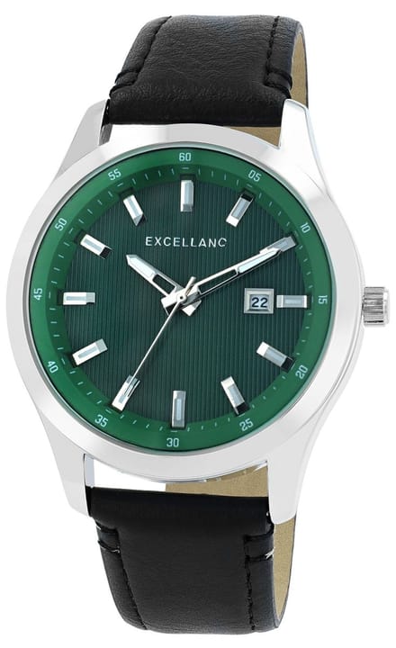 EXCELLANC Herenhorloge kunstleer Datumweergave
