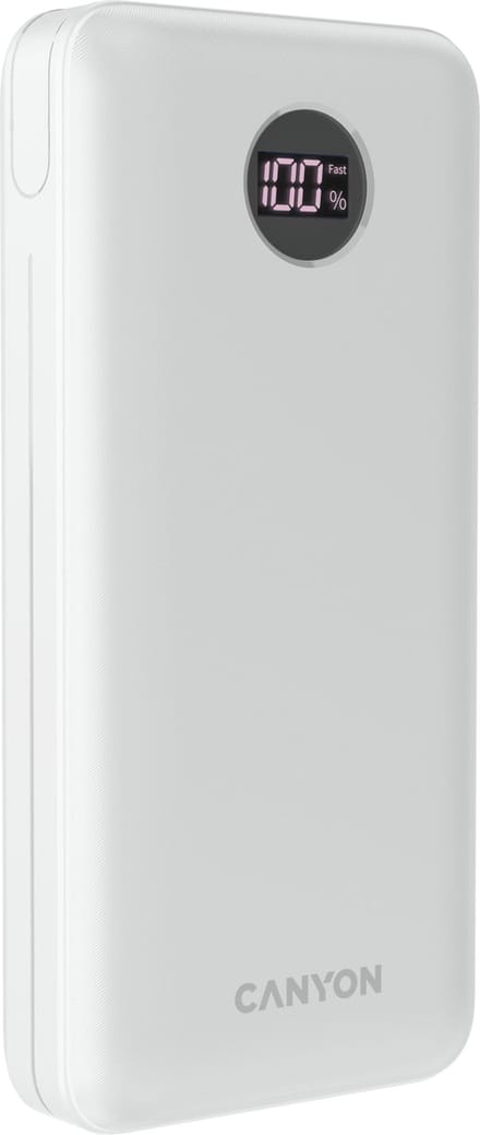 CANYON PB 2002 Powerbank LED-display & 22.5W Snelladen – 20000mAh – Wit