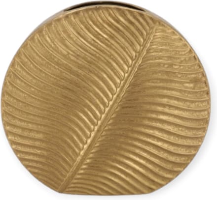 Daan Kromhout - Vaas - Inga - Leaf - Goud - Rond - 33x12x31cm - Keramiek
