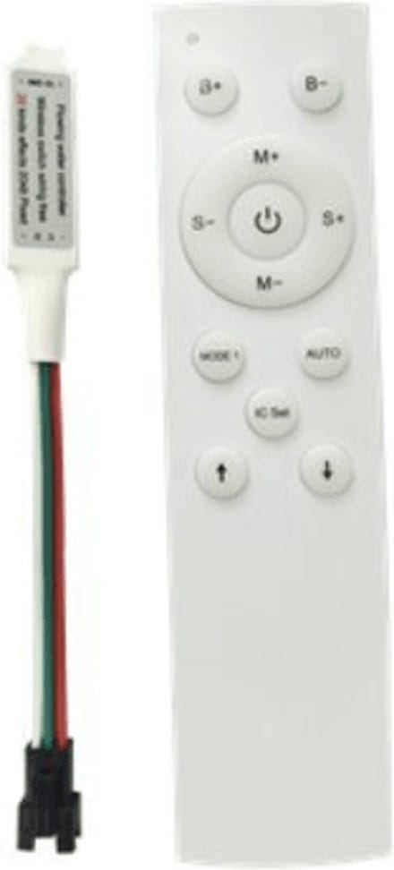 RF Controller 12-24V voor LED Strip - Kunststof - SILUMEN