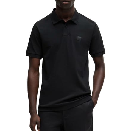BOSS Orange Passenger Heren Stretch-Katoen Slim-Fit Polo met Logo Patch NOS