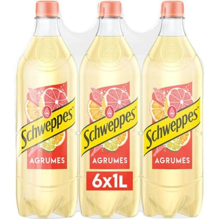 Schweppes Agrumes - 6 x 1 L