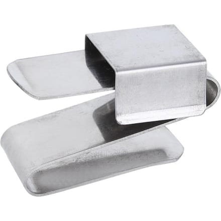 Magnetische Snooker Pool Keu Krijthouder Draagbare Roestvrijstalen S-vormige Clip Compact Formaat white