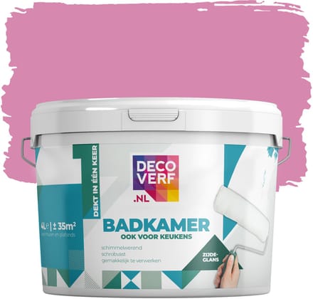Decoverf badkamerverf warmroze, 4L
