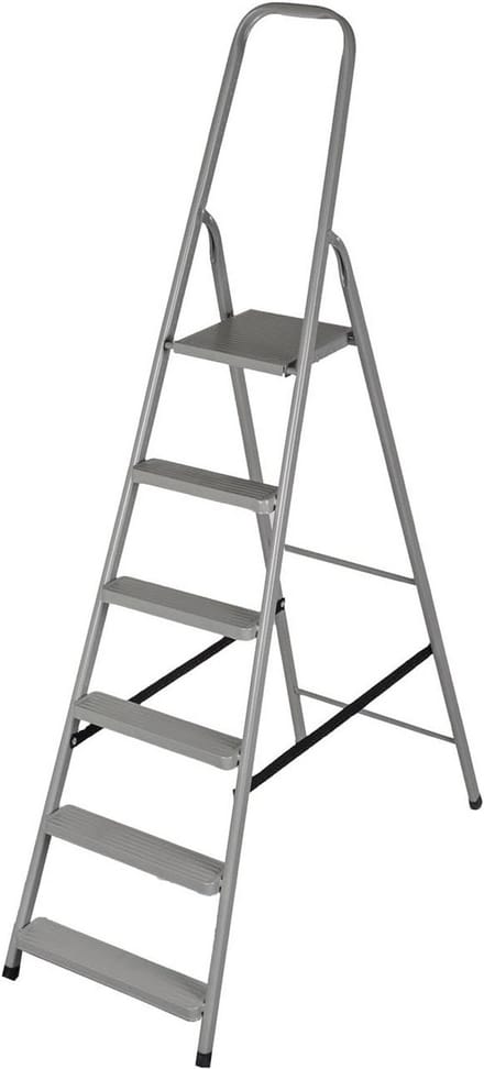 Stevige 6-treden Huishoudtrap met Werkhoogte van 3.2 Meter