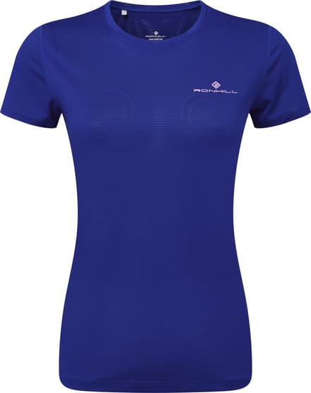 Ronhill - Tech S/S Hardloopshirt - Blauw - Dames - M