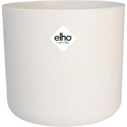 Elho B.for Soft Rond 35 - Bloempot voor Binnen - 100% Gerecycled Plastic - Ø 34.5 x H 32.3 cm - Wit