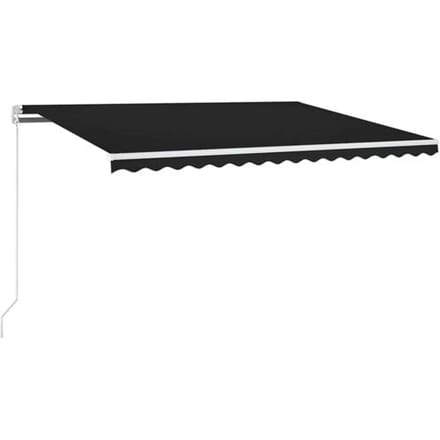 vidaXL - Luifel - automatisch - met - LED - en - windsensor - 450x300 - cm - antraciet