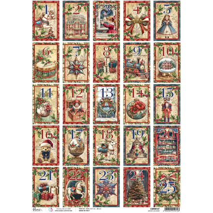 Motief strozijde "Toy Shop - Adventskalender", DIN A3