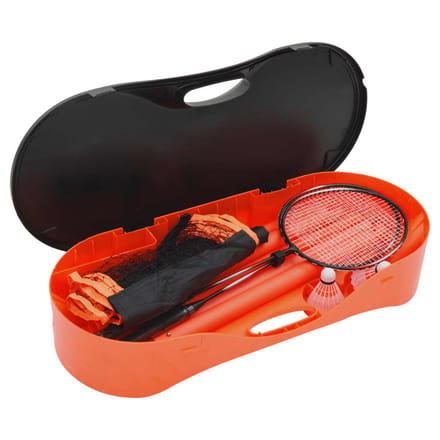 vidaXL - Badmintonset - met - 2 - rackets, - net - en - opbergkoffer - 292x30x152 - cm