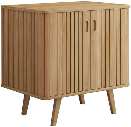 Vente-unique Wastafelmeubel op poten in teakhout - 80 cm - WAMENA