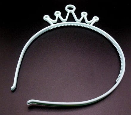Diadeem met kroontje mintblauw - kinderfeestje - verjaardag