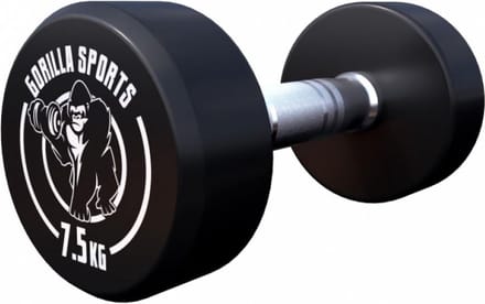 Gorilla Sports Dumbbell - 7,5 kg - Halter - Vaste dumbell - Gietijzer
