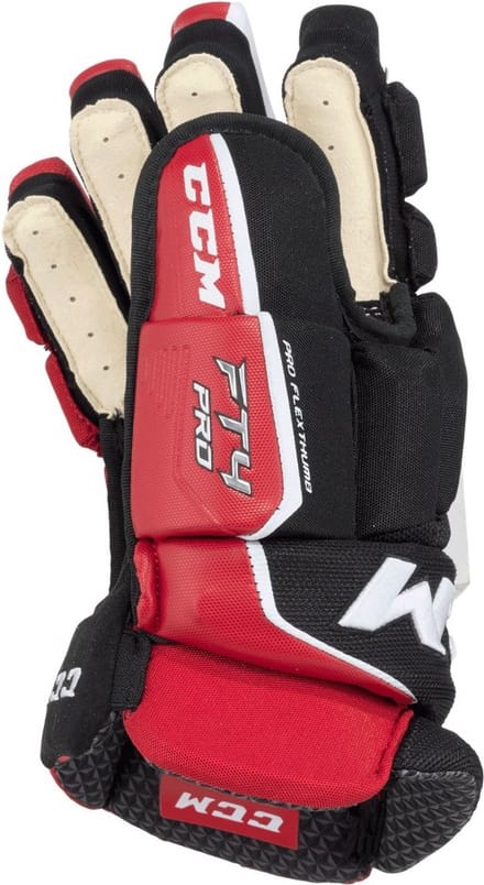 CCM - Jetspeed FT4 - Pro - IJshockeyhandschoenen - Kinderen - Zwart - Rood - Wit - 11
