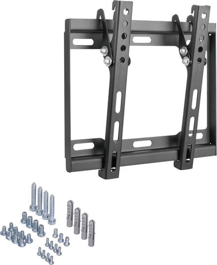 Platte TV beugel - Kantelbaar - t/m 42 inch - Zwart - Allteq