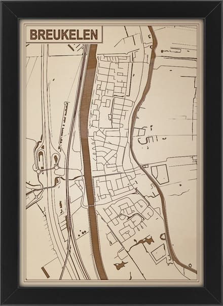 Decoratief Beeld - Houten Van Breukelen - Hout - Bekroned - Bruin - 21 X 30 Cm