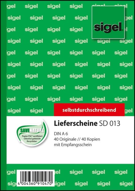 SD013 - 80 sheets - A6 - Green