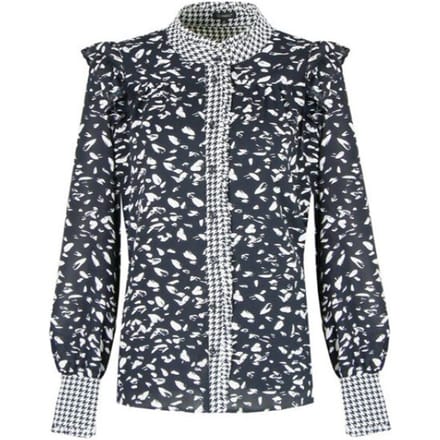 G-maxx blouse Maureen - zwart/kiezel