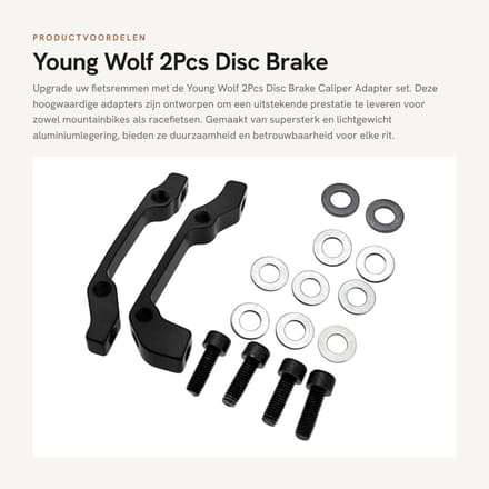 Dailygoods - 2Pcs Disc Brake Caliper Adapter voor MTB en Racefietsen