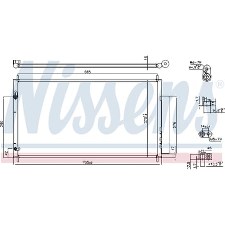 Condensator, airconditioning NISSENS 940446