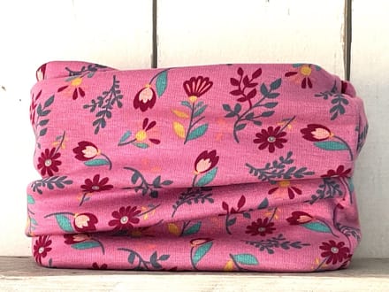 MixG | Colsjaal Winter | Roze | Bloemetjes | Meisje